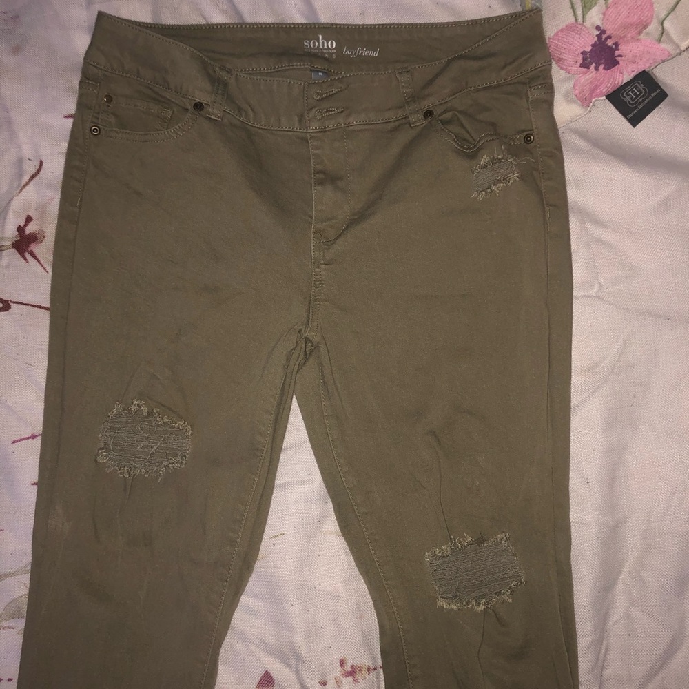 olive solo boyfriend jeans